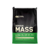 Envase Optimum Nutrition Serious Mass vista frontal, muestra tamaño y sabor vainilla