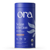 Ora Organic frente del envase mostrando sabor chocolate y beneficios
