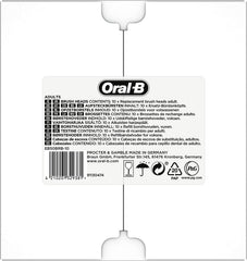 Oral-B pack abierto mostrando diez cabezas y ventaja de ahorro por volumen