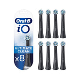 Oral-B cabezas iO pack frontal mostrando 8 unidades y conveniencia
