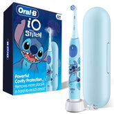 Oral-B iO Kids Stitch frontal del cepillo mostrando diseño amigable y atractivo