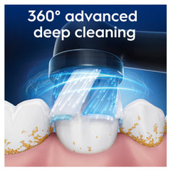 Oral-B cabezal instalado en mano demostrando facilidad de uso