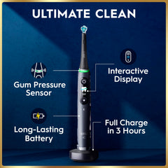 Oral-B iO9 display interactivo con información de cepillado clara