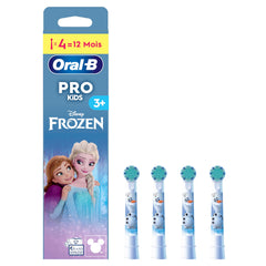 Oral-B paquete frontal con cuatro cabezales Frozen, atractivo para motivar cepillado