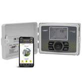 Orbit B-hyve front panel showing intuitive controls and readable display for easy setup