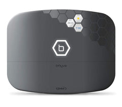 Orbit B-hyve XR montado en pared exterior demostrando protección weatherproof