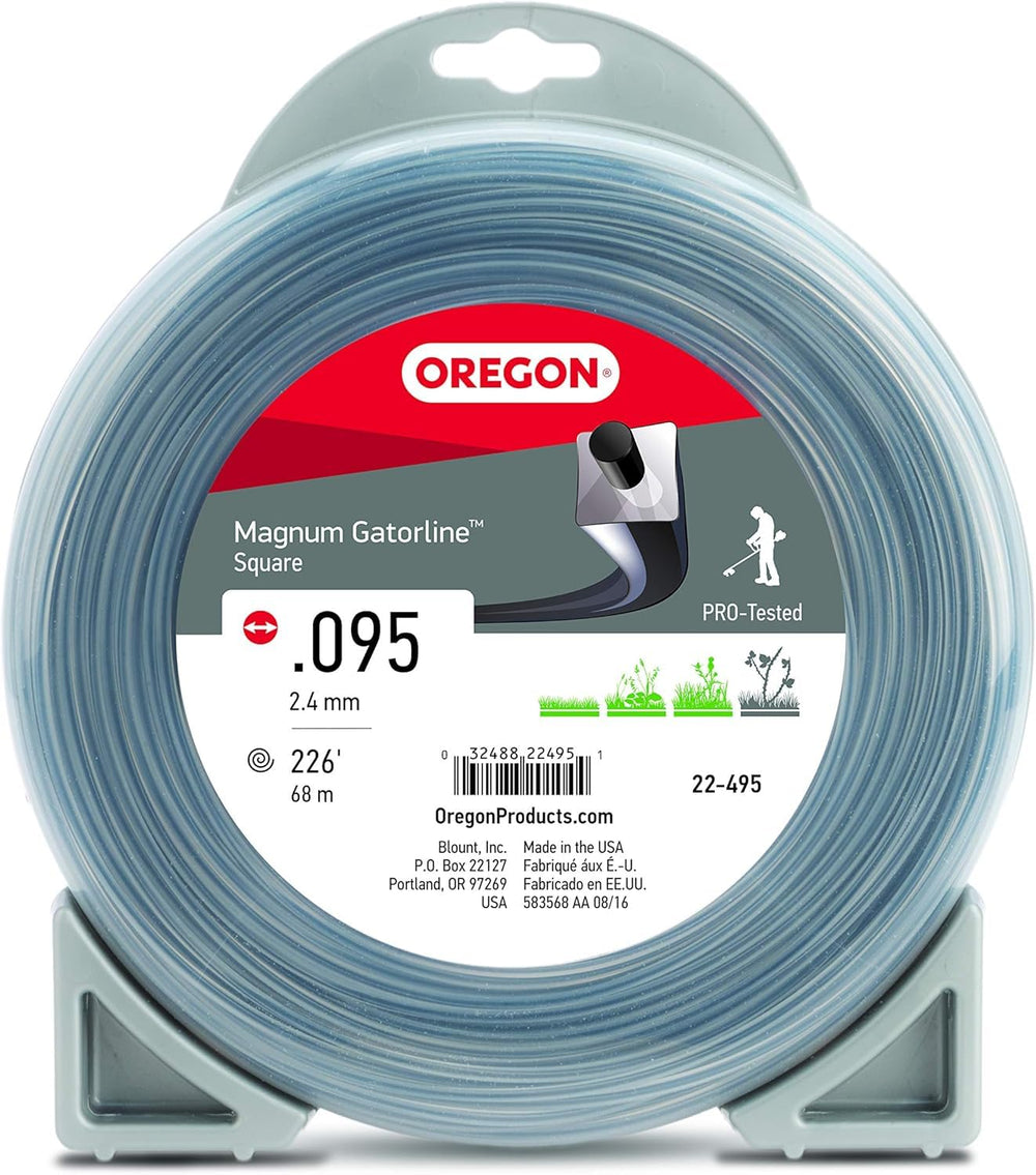 Oregon Magnum Gatorline vista frontal del paquete mostrando longitud y calibre