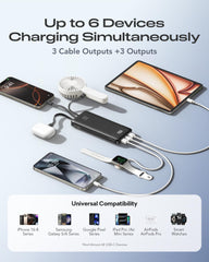 Orfeika vista superior con cuatro cables integrados listos para usar