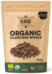 Organic Spice Shop paquete frontal de clavos enteros, aroma duradero