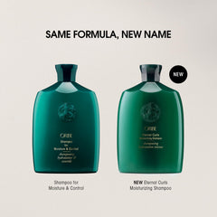 Oribe Eternal Curls textura cremosa en mano, muestra hidratación ligera