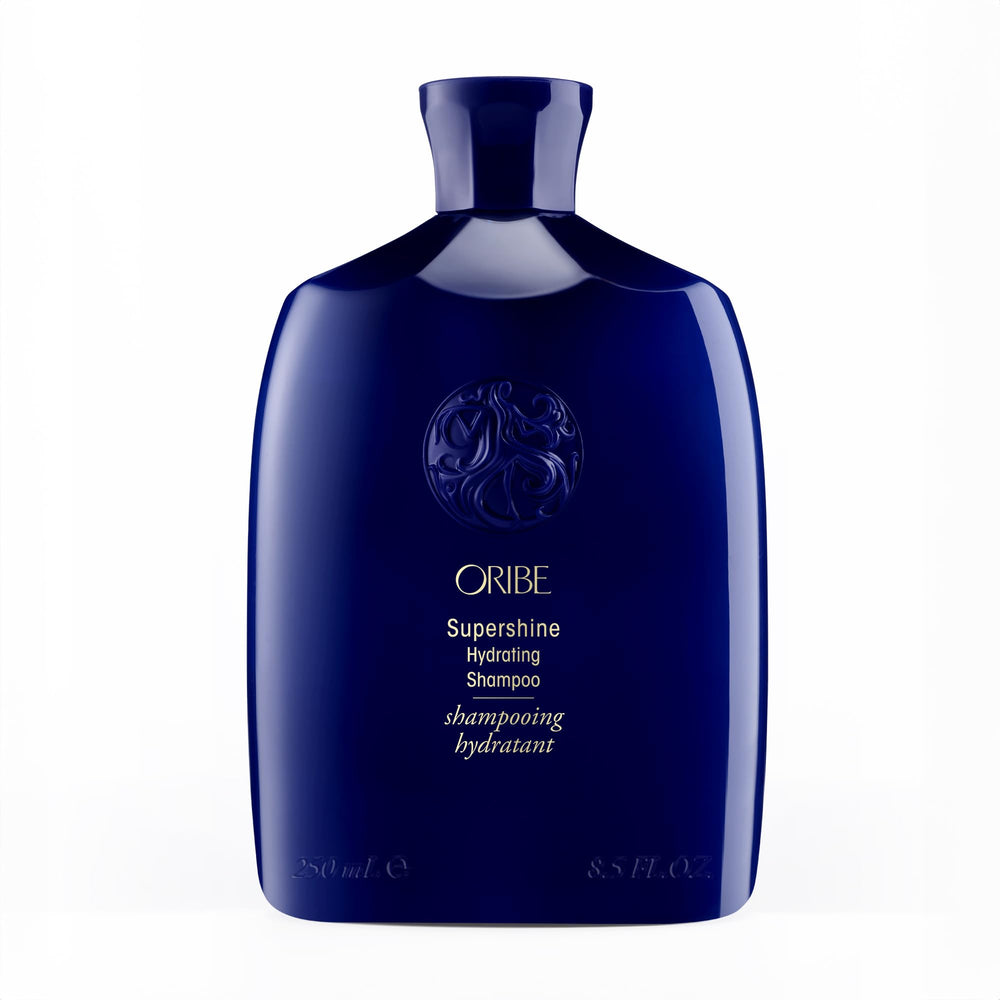Oribe Supershine frontal mostrando envase elegante y brillo inmediato