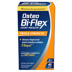 Osteo Bi‑Flex envase frontal mostrando la caja y beneficio de soporte articular