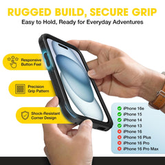 OtterBox detalle de textura para mejor agarre y menos caídas