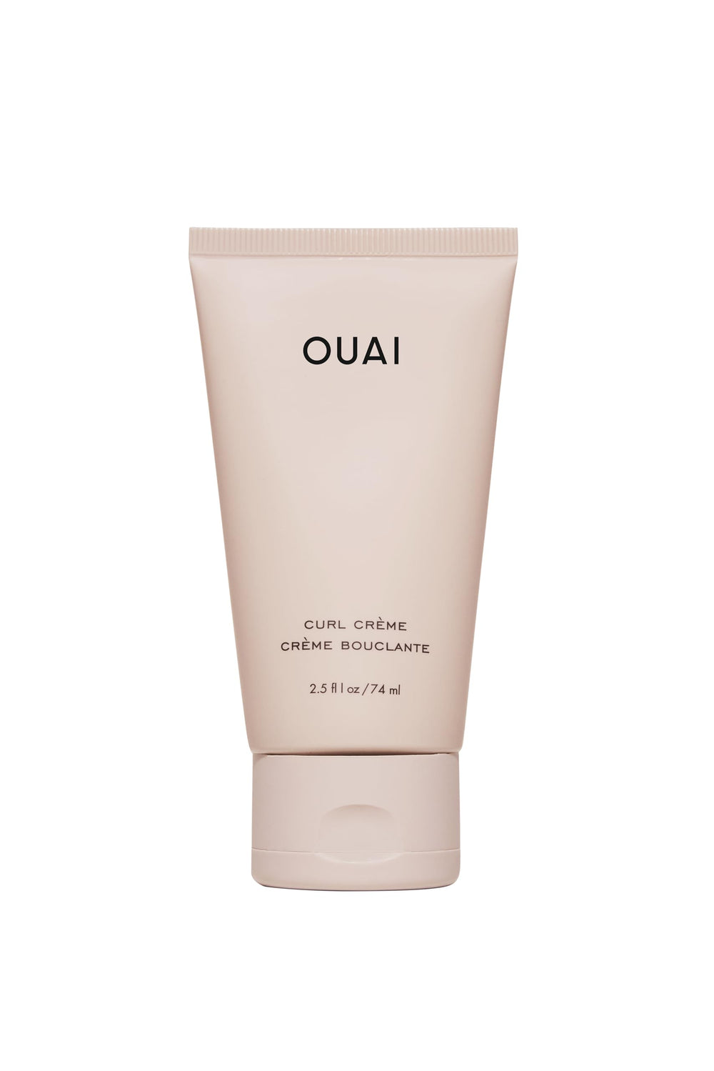 OUAI crema rizos frente del envase para identificar tamaño viaje