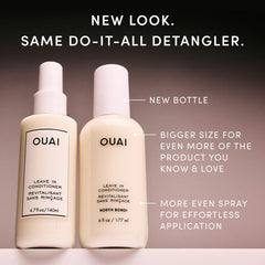 OUAI atomizador y textura ligera mostrando aplicación uniforme y control