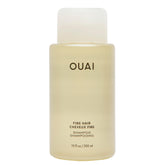 OUAI botella frontal del Fine Hair Shampoo mostrando volumen práctico