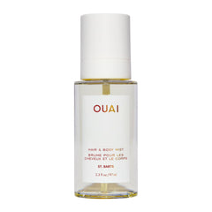 OUAI botella frontal St. Barts mostrando diseño y tamaño portátil