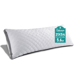 Oubonun almohada cuerpo entero frontal mostrando longitud y forma, apoyo completo