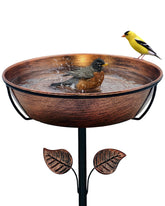 OUISJYER baño de aves frontal mostrando diseño estable y estética