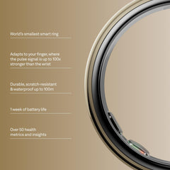 Oura Ring 5 detalle de sensores que ofrece datos más precisos