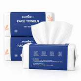 ourmed life paquete frontal mostrando 300 toallas, conveniencia y valor
