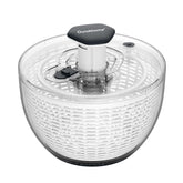 Ourokhome centrifugadora frontal mostrando capacidad familia y diseño compacto