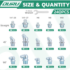 OURU primer plano de racores rectos de acero galvanizado resistente