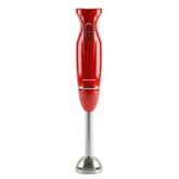 OVENTE HS560R frente del producto mostrando diseño rojo y compacto, fácil almacenamiento
