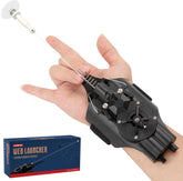 OVERFUN lanzador frontal mostrando diseño ergonómico y botón de recogida