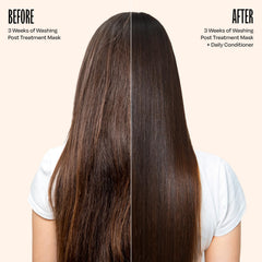 oVertone aplicando acondicionador en la ducha para depositar color y acondicionar