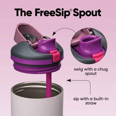 Owala FreeSip detalle del asa cómoda para transportar fácilmente