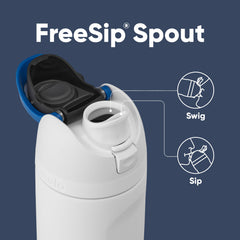Owala FreeSip Stormtrooper tapa con botón y asa que asegura la boquilla