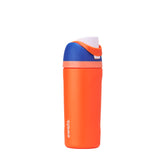 Owala FreeSip kids bottle front view showing Blue Citrus color and leakproof design