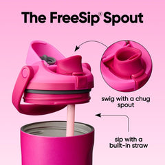 Owala FreeSip Sway detalle de boquilla 2 en 1 para sorbo o pajilla