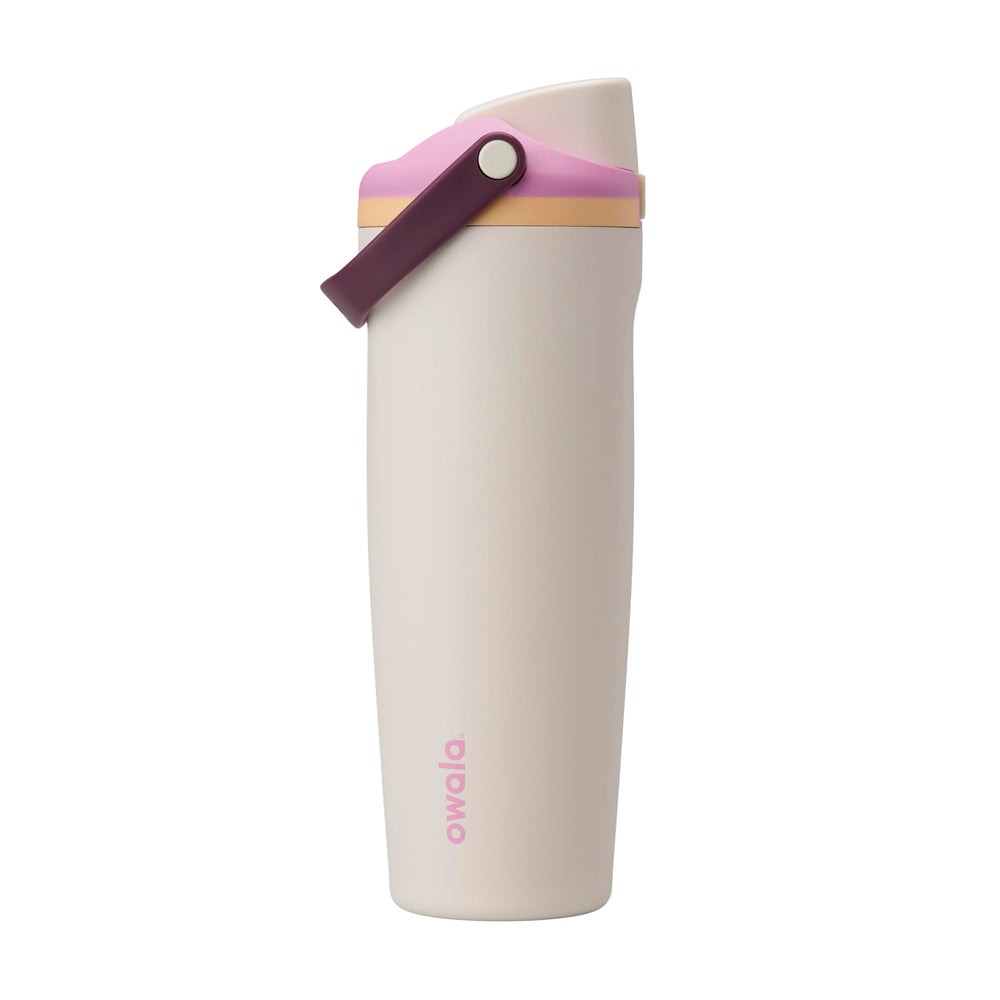 Owala FreeSip Sway vista frontal mostrando diseño y capacidad 30 oz, fácil transporte