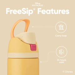 Owala Princess Belle boquilla FreeSip y pajilla integrada para beber fácil