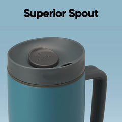 Owala SmoothSip wide mouth with ice demonstrating easy filling and chilling