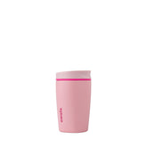 Owala vaso frontal rosa mostrando diseño elegante y beneficio antideslizante