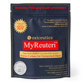 oxiceutics caja frontal del MyReuteri Starter, presenta confianza y claridad