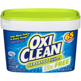 OxiClean caja frontal pack de 4 mostrando presentación y ahorro