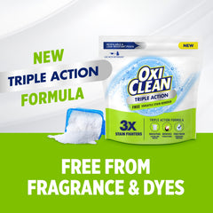 OxiClean primer plano del polvo para ver su textura activa