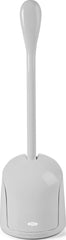 OXO cepillo de inodoro frontal mostrando diseño compacto y accesible