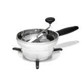 OXO molino frontal mostrando cuenco y agarre, estabilidad profesional