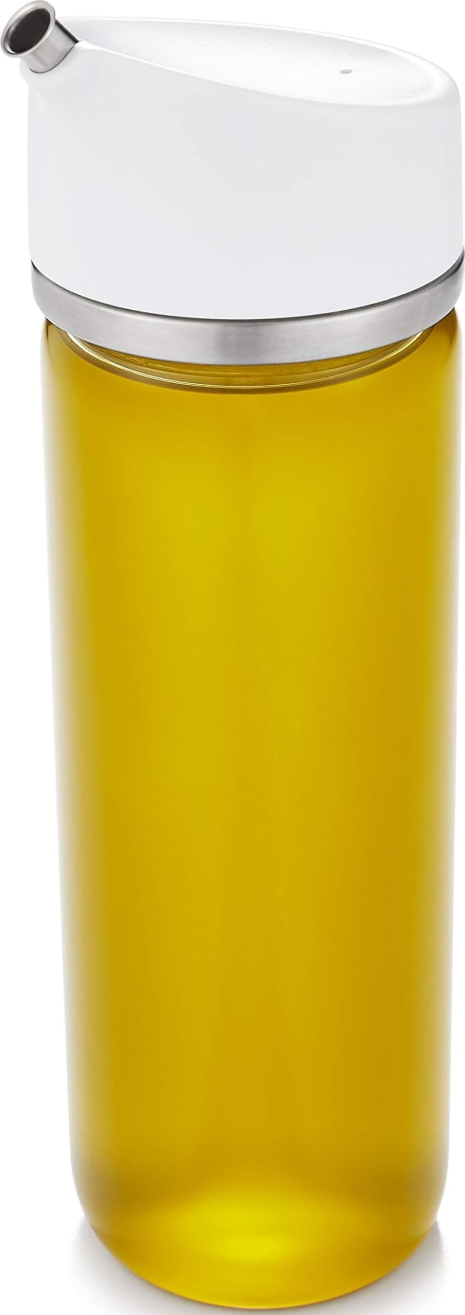 OXO frasco frontal 12 oz, aspecto limpio y vertido preciso
