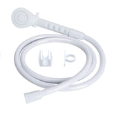 OYMOV cabezal frontal blanco mostrando diseño y ahorro de agua