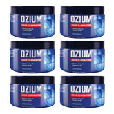 Ozium gel frente del envase mostrando tamaño 8 oz y frescura