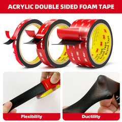 P7yaumy 3M 5925 close-up texture of foam tape for secure adhesion