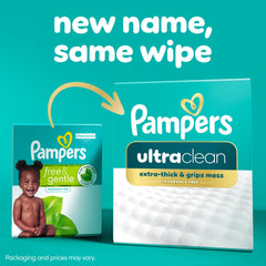 Pampers Ultraclean primer plano textura del tejido que mejora limpieza