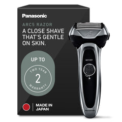 Panasonic ARC5 vista frontal producto elegante y ergonómico para afeitado preciso