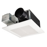 Panasonic WhisperFit frontal mostrando diseño y beneficios silenciosos